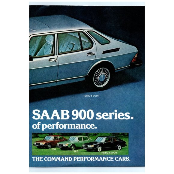1979 Saab 900 Turbo 5 Door Sports Sedan 2 Page Vintage Print Ad Wall Art Photo - Picture 3 of 3